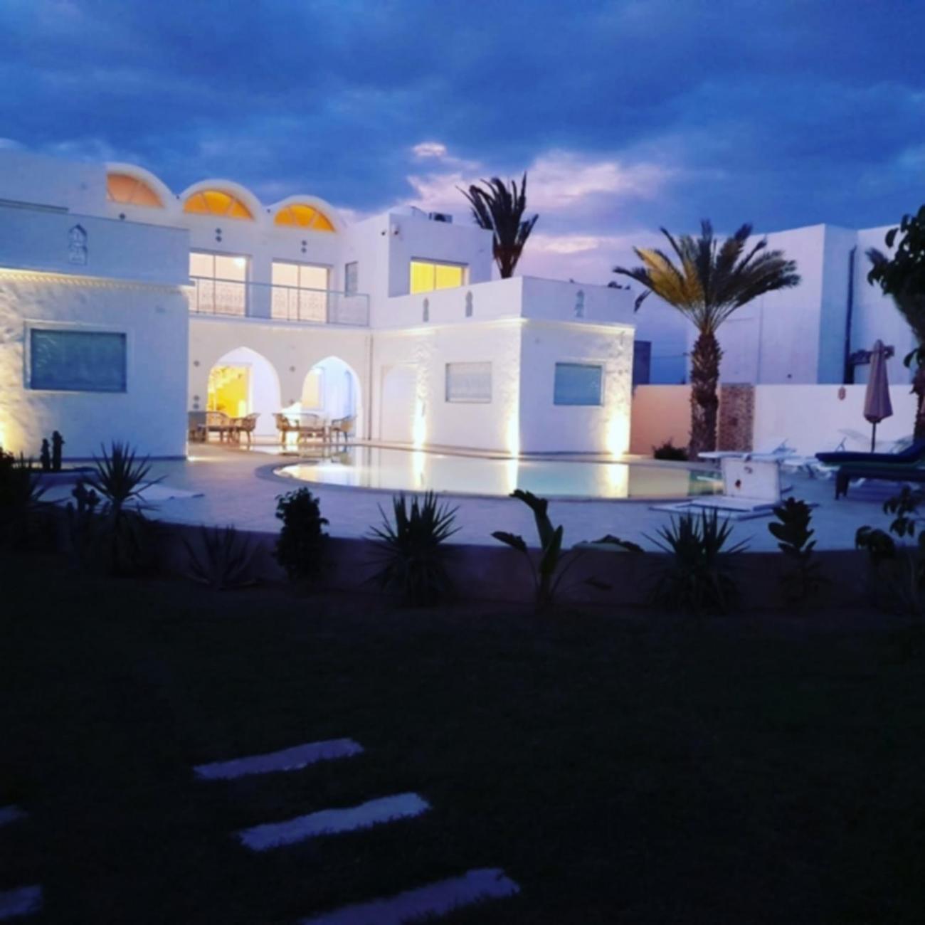 Villa La Palmeraie D'Arkou, Grande Piscine Exterior foto