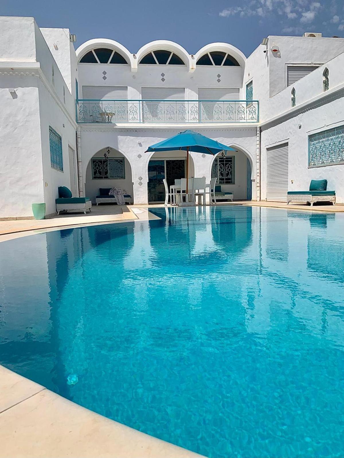 Villa La Palmeraie D'Arkou, Grande Piscine Exterior foto